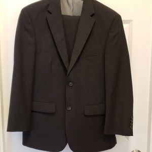 Men's Black Pronto Uomo Suit 38 Short / 32 Waist